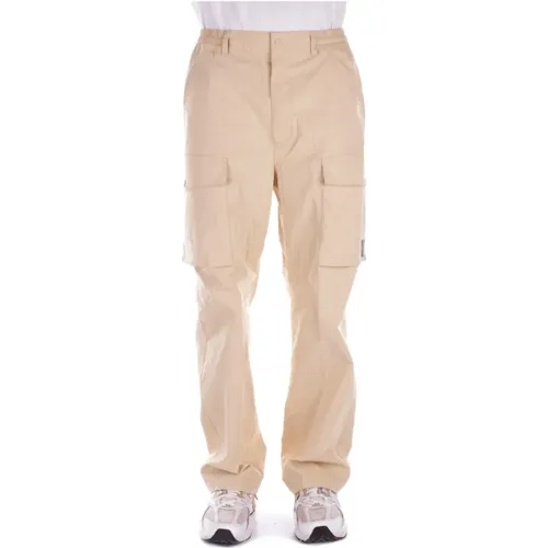 Gelbe Hose mit Logo , Herren, Größe: M - Carhartt WIP - Modalova