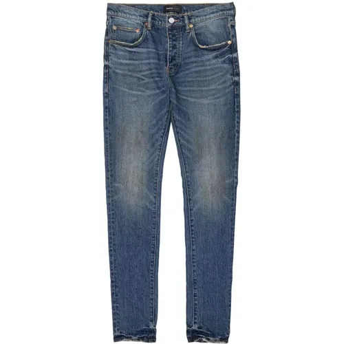 Vintage Slim Indigo Blaue Jeans , Herren, Größe: W34 - Purple Brand - Modalova