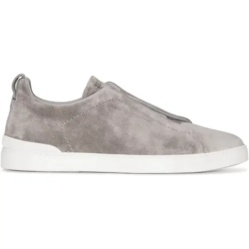 Suede Slip-On Sneakers , male, Sizes: 11 UK - Ermenegildo Zegna - Modalova