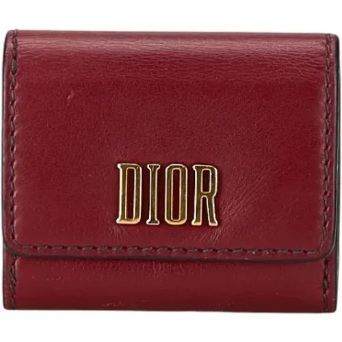 Pre-owned Leather wallets , female, Sizes: ONE SIZE - Dior Vintage - Modalova