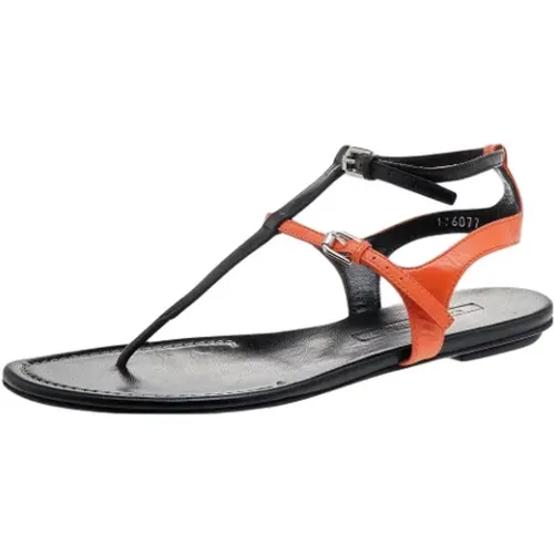 Pre-owned Leather sandals , female, Sizes: 5 1/2 UK - Ralph Lauren Pre-owned - Modalova