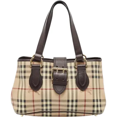 Pre-owned Leather shoulder-bags , female, Sizes: ONE SIZE - Burberry Vintage - Modalova