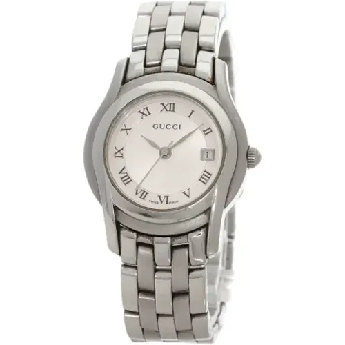 Pre-owned Stainless Steel watches , female, Sizes: ONE SIZE - Gucci Vintage - Modalova