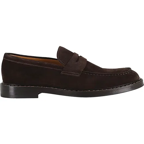 Beiger Penny Loafer Schuh , Herren, Größe: 41 1/2 EU - Doucal's - Modalova