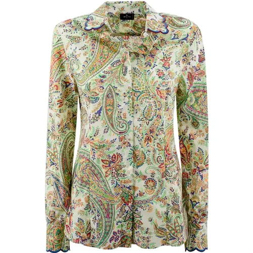 Bouquet Print Slouchy Shirt , female, Sizes: L, S - ETRO - Modalova