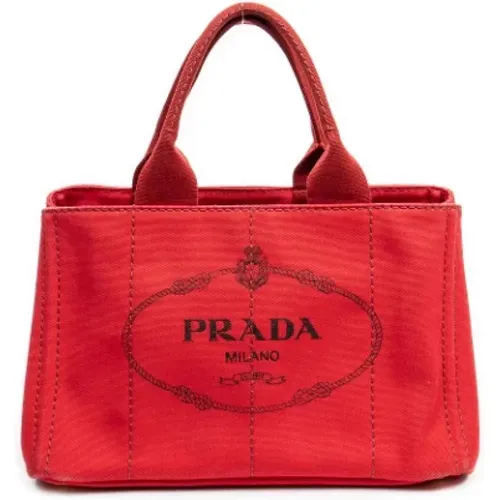 Pre-owned Canvas handbags , female, Sizes: ONE SIZE - Prada Vintage - Modalova