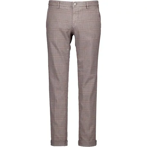 Checked Pattern Pants , male, Sizes: XL - Mason's - Modalova