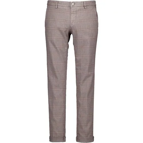 Checked Pattern Pants , male, Sizes: XL, L - Mason's - Modalova