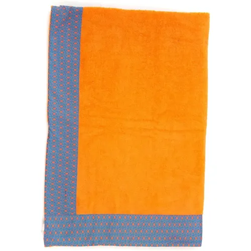 Stylish Bicolored Beach Towel , male, Sizes: ONE SIZE - Kiton - Modalova