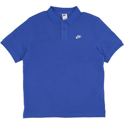 Essential Pique Polo Shirt Game Royal/Weiß - Nike - Modalova