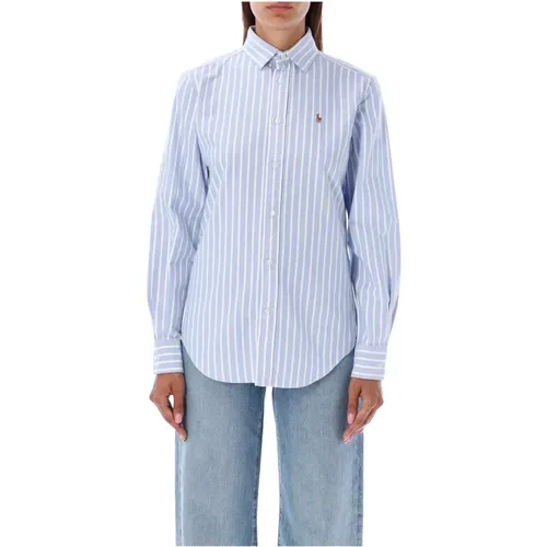 Striped Oxford Cotton Shirt , female, Sizes: L, M - Ralph Lauren - Modalova