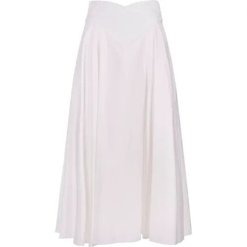 Midi Skirt with Corset Detail , female, Sizes: 2XS - alexander mcqueen - Modalova