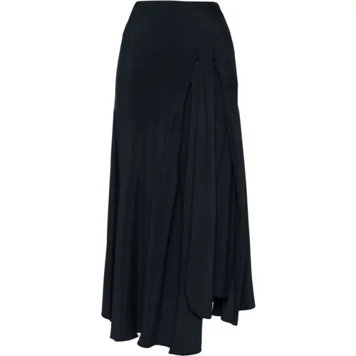 Night Crêpe Skirt , female, Sizes: 2XS - Victoria Beckham - Modalova