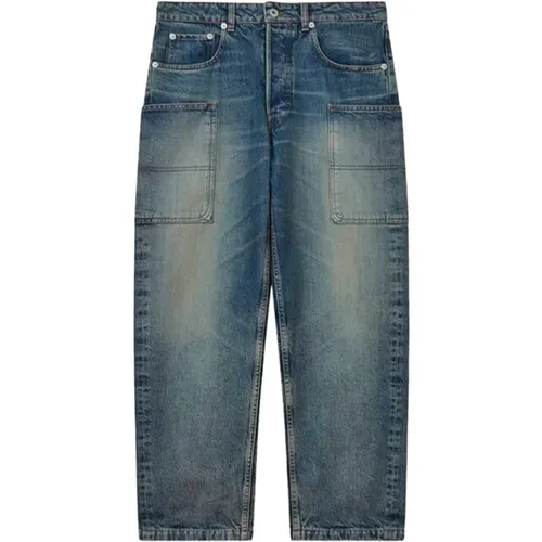 Cargo style Japanese denim jeans , male, Sizes: W33, W32, W34 - Kenzo - Modalova