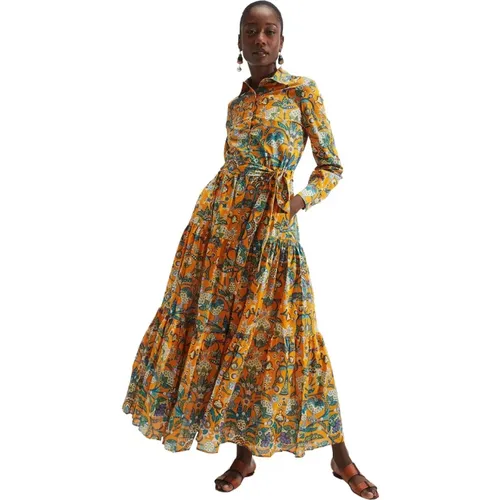 Bellini Kleid,Sommerliches Maxikleid mit Verträumtem Design - La DoubleJ - Modalova