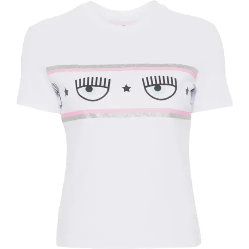 Kurzarm T-Shirt , Damen, Größe: S - Chiara Ferragni Collection - Modalova