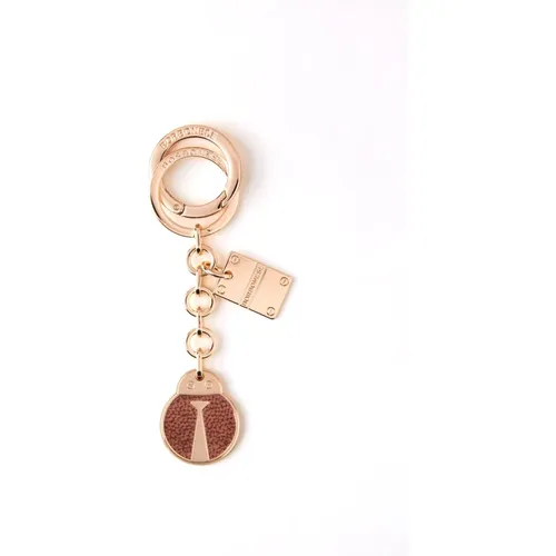 Metall-Schlüsselanhänger mit Logo-Badge , Damen, Größe: ONE Size - Borbonese - Modalova