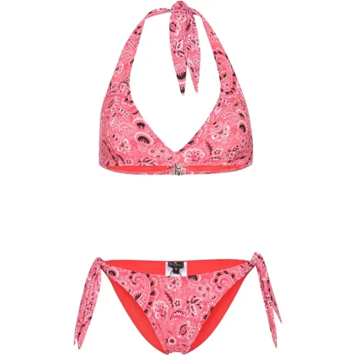 Rosa Paisley Bikini Dreieck Top , Damen, Größe: M - ETRO - Modalova