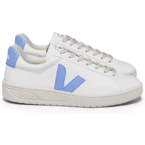 Weiße Sneakers mit Hellblauem Detail - Veja - Modalova