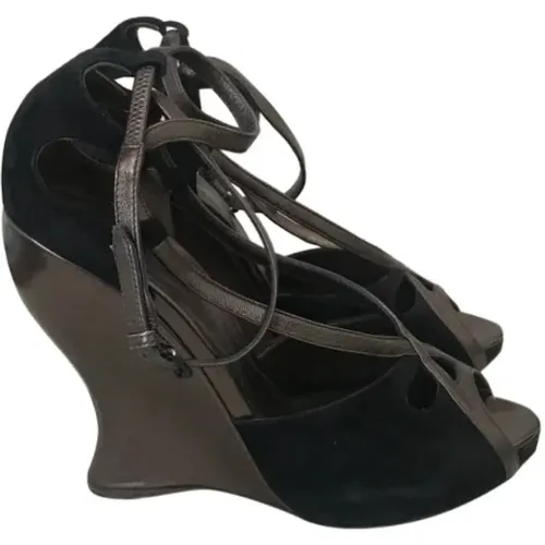 Pre-owned Suede heels , female, Sizes: 6 UK - Bottega Veneta Vintage - Modalova