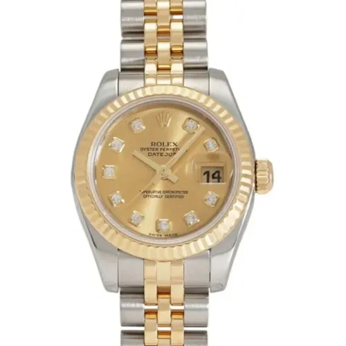 Pre-owned Gold watches , female, Sizes: ONE SIZE - Rolex Vintage - Modalova