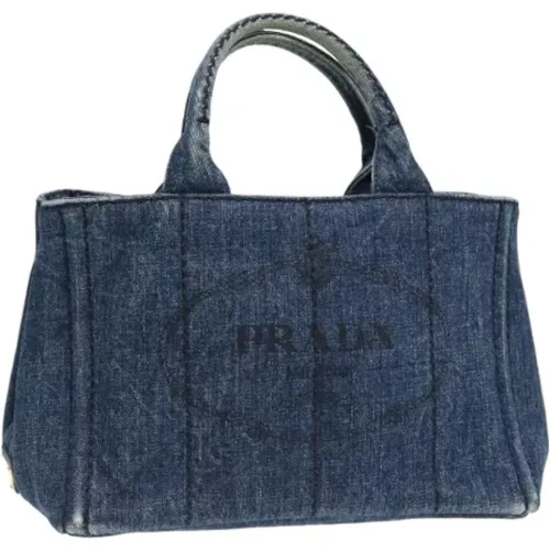 Pre-owned Canvas handbags , female, Sizes: ONE SIZE - Prada Vintage - Modalova