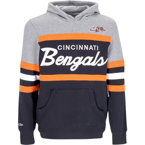 Cinben Schwarz NFL Headcoach Hoodie , Herren, Größe: S - Mitchell & Ness - Modalova