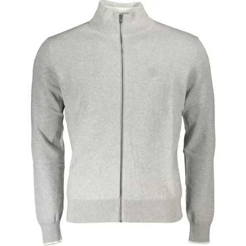 Cotton Zip-Through Cardigan Sweater , male, Sizes: L, XL, M - North Sails - Modalova