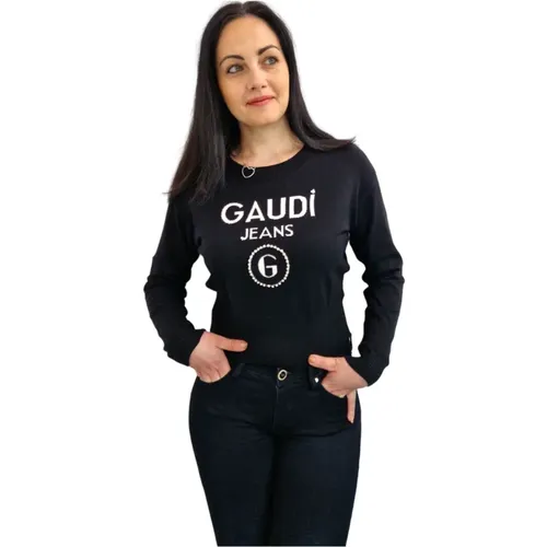 Crew Neck Sweater , female, Sizes: XS, XL - Gaudi - Modalova