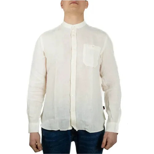 Casual Linen Shirt , male, Sizes: 2XL - Woolrich - Modalova