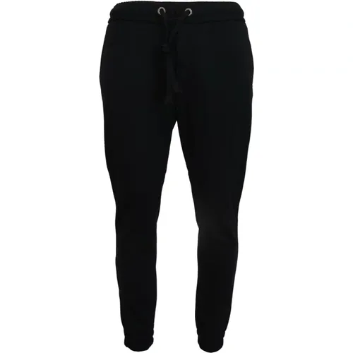 Schwarze Sport-Woll-Sweatpants , Herren, Größe: XL - Dolce & Gabbana - Modalova