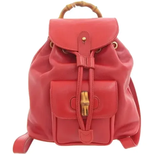 Pre-owned Leather backpacks , female, Sizes: ONE SIZE - Gucci Vintage - Modalova