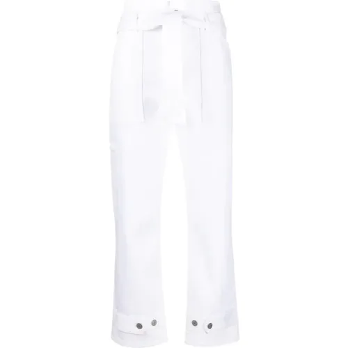 Elegant Cotton Trousers , female, Sizes: L, XS, S, M - P.a.r.o.s.h. - Modalova