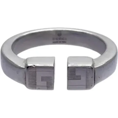 Pre-owned Silver rings , female, Sizes: ONE SIZE - Gucci Vintage - Modalova