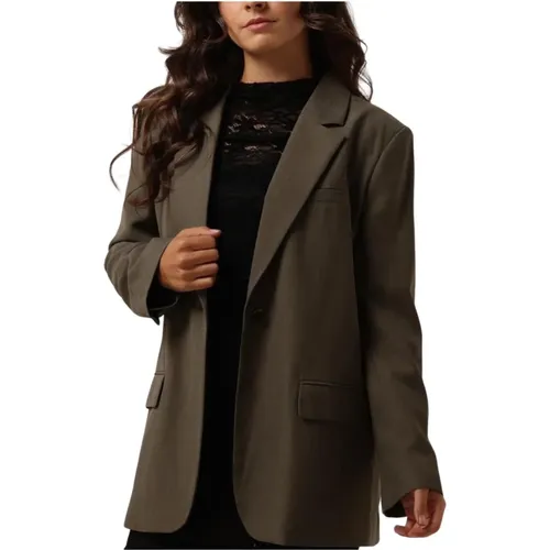 Grüner Blazer Galemd 2 Stilvoll Elegant , Damen, Größe: XL - Modström - Modalova