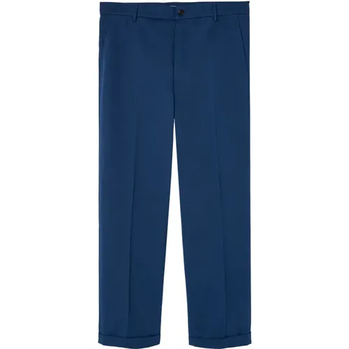Suit Trousers,Blaue Chino Straight Hose Twill - Kenzo - Modalova