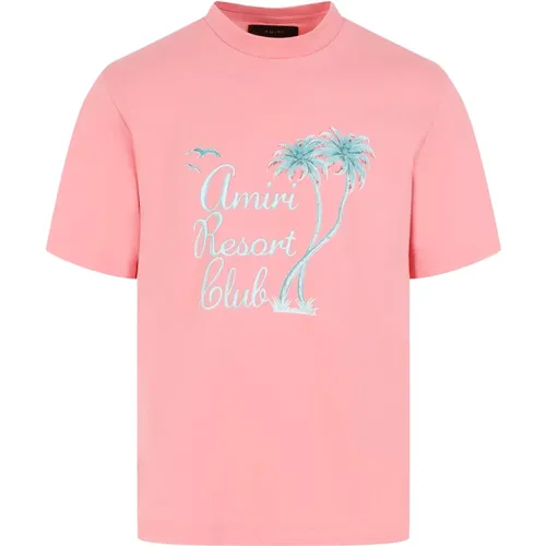 Flamingo Resort Club Tee , Herren, Größe: M - Amiri - Modalova