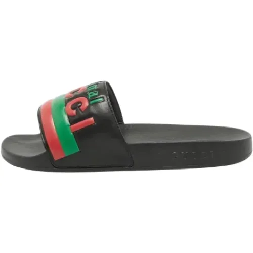 Pre-owned Rubber sandals , male, Sizes: 8 UK - Gucci Vintage - Modalova