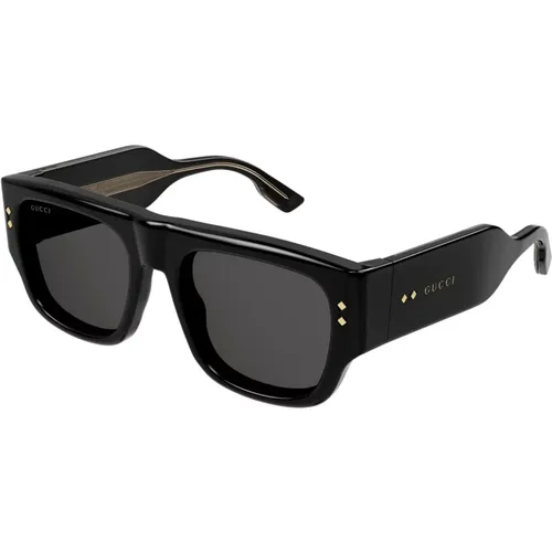 Sonnenbrille Gg1262S 001 schwarz schwarz grau , Herren, Größe: 54 MM - Gucci - Modalova