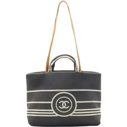 Pre-owned Canvas Chanel Tote , female, Sizes: ONE SIZE - Chanel Vintage - Modalova