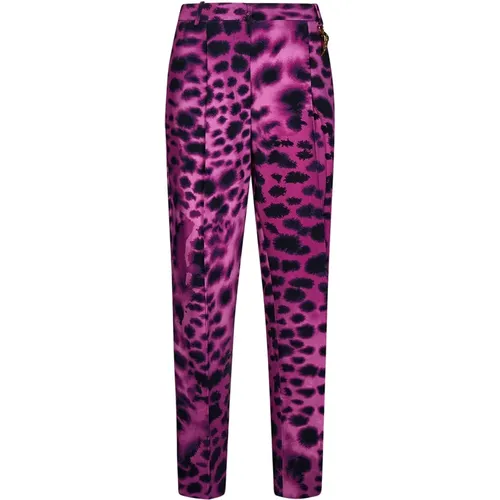 Women& Clothing Trousers Fuchsia Ss23 , female, Sizes: XS - Roberto Cavalli - Modalova