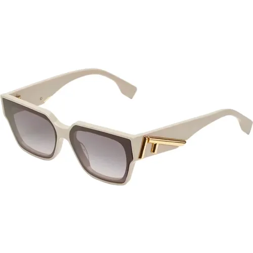 Square Sunglasses with Grey Lenses , female, Sizes: 63 MM - Fendi - Modalova