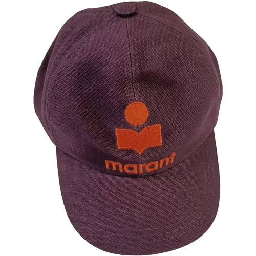 Plum Purple Cotton Baseball Cap , female, Sizes: 59 CM, 57 CM - Isabel marant - Modalova