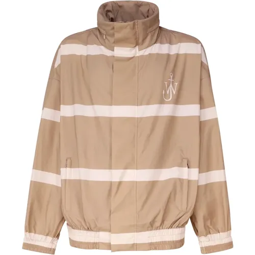 Gestreifte Logo-Print Jacke , Herren, Größe: XL - JW Anderson - Modalova