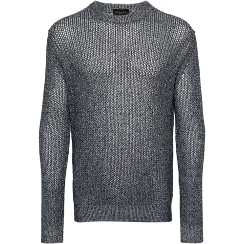Blauer Sweatshirt Ss24 Herrenmode , Herren, Größe: XL - Roberto Collina - Modalova