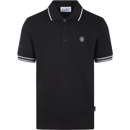 Hexagon Polo Shirt , male, Sizes: M - Philipp Plein - Modalova