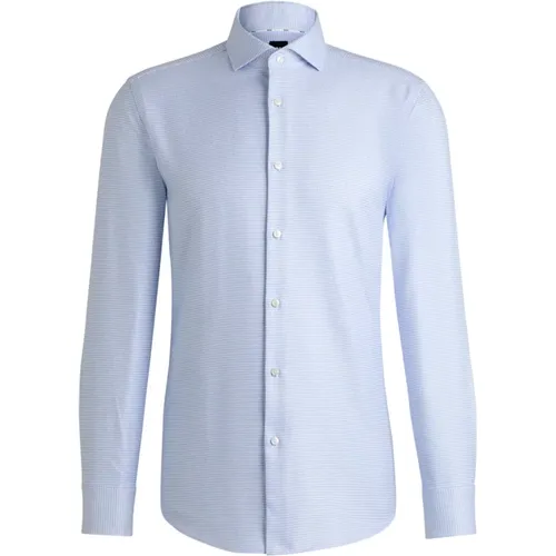 Slim Fit Cotton Shirt , male, Sizes: XL, 4XL, 2XL, M - Hugo Boss - Modalova