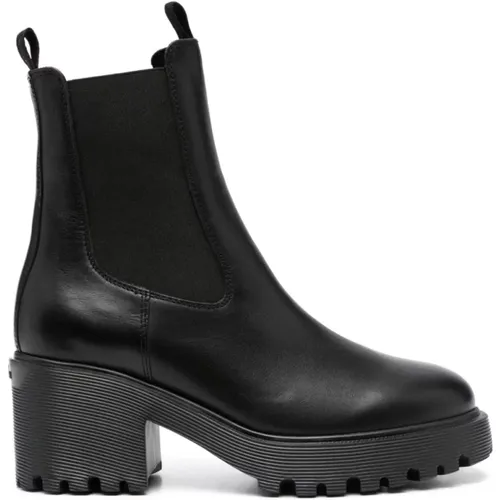 Schwarze Damen Stiefeletten , Damen, Größe: 39 EU - Hogan - Modalova