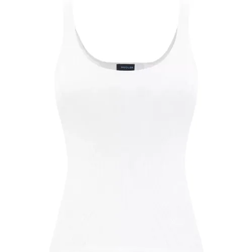 Weißes Strick Tank Top Mugler - Mugler - Modalova