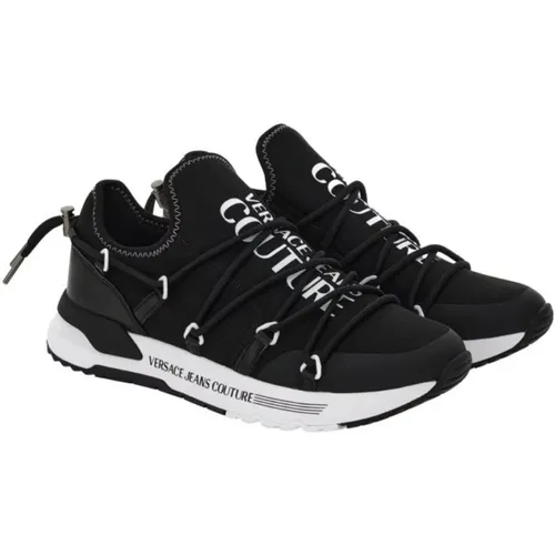 Schwarze Sneakers Schuhe - Versace Jeans Couture - Modalova